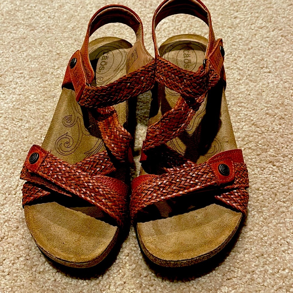 Burnt orange Taos sandal